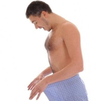 A man's joy from the result of penis enlargement